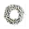 24" White LED Lights Flocked Artificial Christmas Wreath